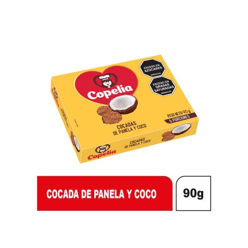 Panelitas Copelia Cocada  6 und x 15 g Panela Y Coco x 90 g