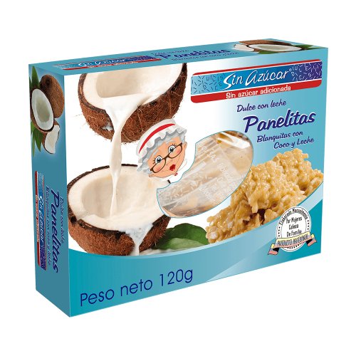 Panelitas Blanquitas Konfyt Con Coco Caja x 120 g