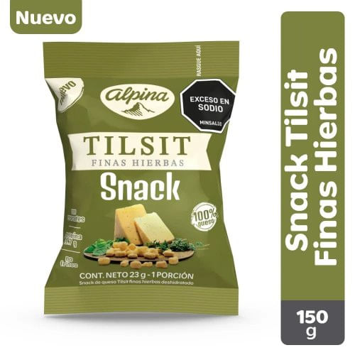 Snack Alpina Tilsit Queso Finas Hierbas Deshidratado x 23 g