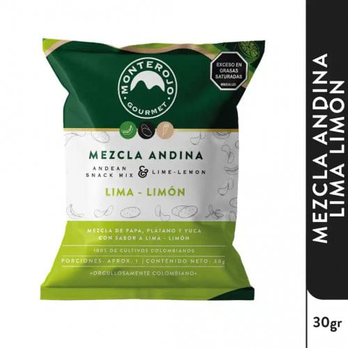 Mezcla Andina Monte Rojo Lima Limón x 100 g