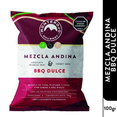 Mezcla Andina Monte Rojo BBQ Dulce x 100 g