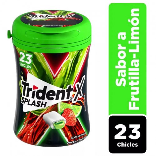 Trident Botella Splash Fresa Limon x 44.6 g