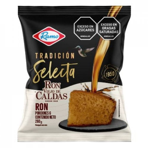 Ponque Ramo Tradicion Selecta Ron Viejo De Caldas x 260 g