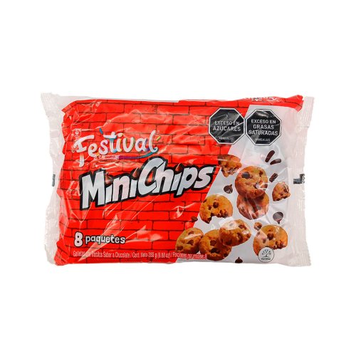 Galleta Festival Minichips Chocolate 8 und x 280 g