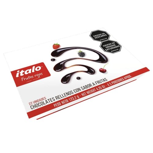 Chocolate Italo Michoc Frutos Rojos Estuche x 123.2 g