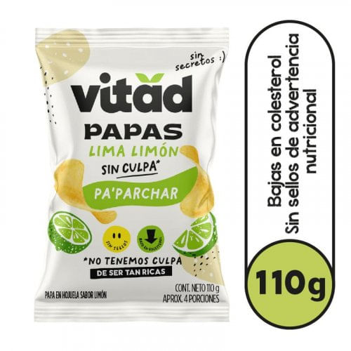 Papas Vitad Lima Limón x 110 g