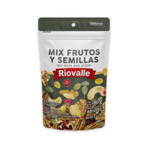 Mix Riovalle Frutos Y Semillas x 80 g