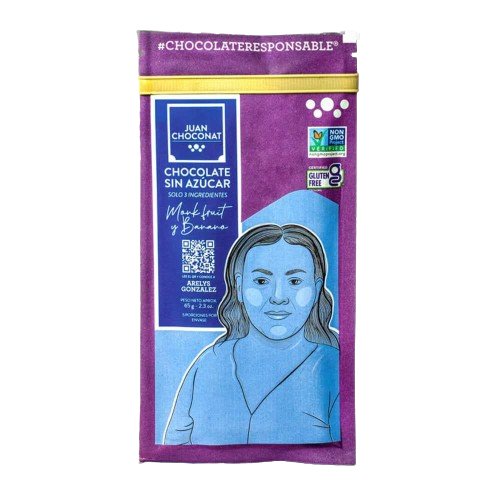 Chocolate Juan Choconat Barra Con Monk Fruit Y Banano x 65 g