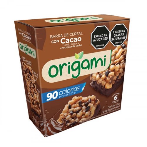 Barra De Cereal Origami Chocolate 6 und x 138 g