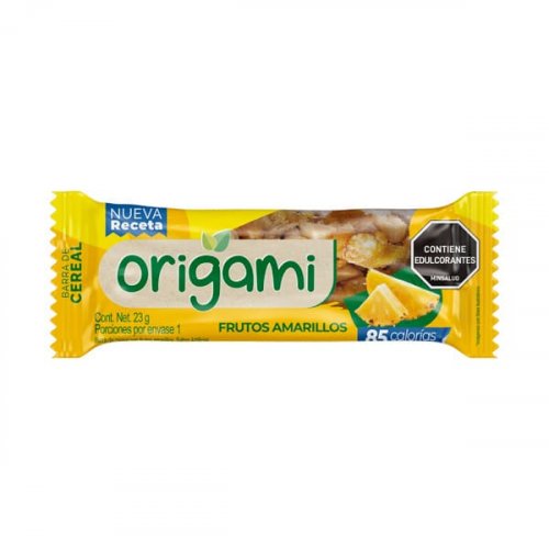 Barra De Cereal Origami Frutos Amarillos und x 23 g