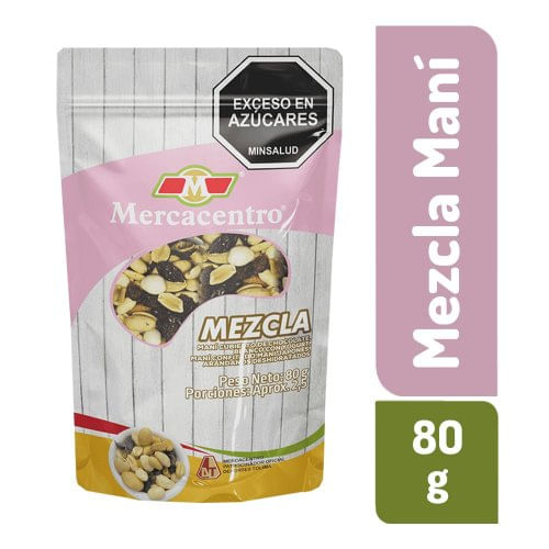 Mezcla Maní Mercacentro Chocolate Blanco Arándanos Yogurt x 80g
