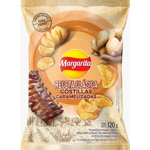 Papa Margarita Receta Clásica Costilla Caramelizada x 120 g