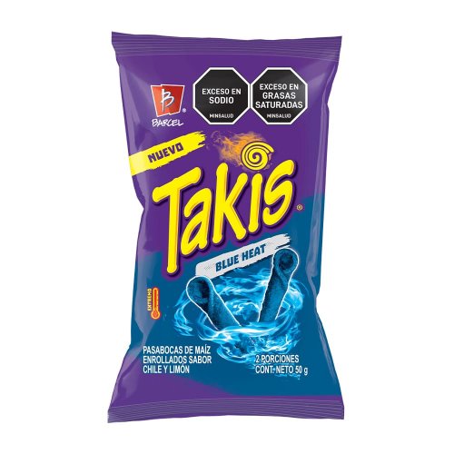 Takis Blue Heat Sabor Chile Y Limon x 50 g