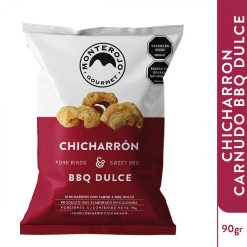 Chicharrón Monte Rojo Carnudo Bbq Dulce x 90 g