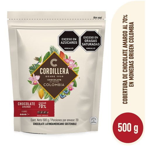 Cobertura Cordillera 70 % x 500 g