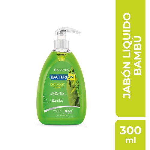 Jabon Líquido Bacterion 2 En 1 Bambu x 300 g