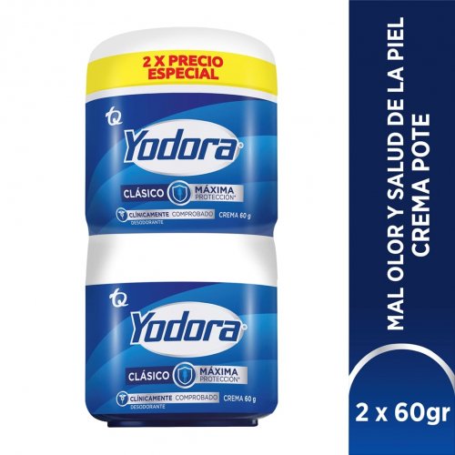 Desodorante Yodora Clasico Crema 2X 60 g Precio Especial
