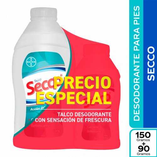 Talco Secco 150 g + 90 g Precio Especial
