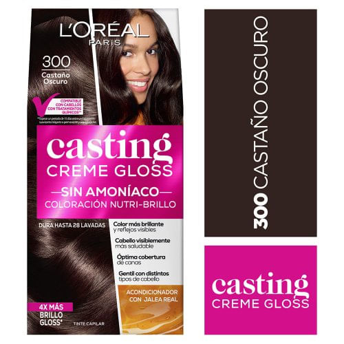Casting Creme Gloss x 300 Castño Oscuro