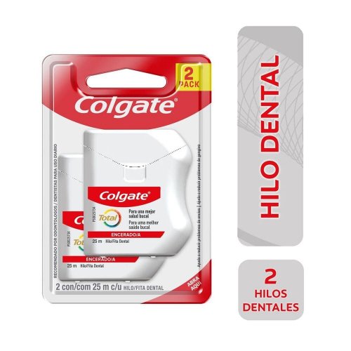Hilo Dental Encerado Colgate Total 25 m