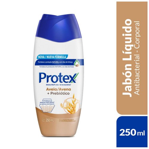 Jabón Líquido Corporal Protex Antibacterial Avena 250ml