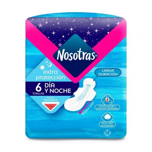 Toalla Nosotras x 6 Día Noche Extra Proteccion