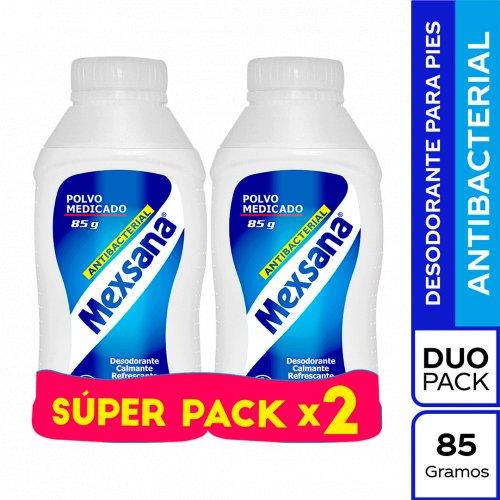 Talco Mexsana X 2 und 85 g c/u Precio Especial