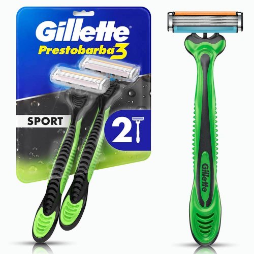 Máquina Prestobarba X 2 und Gillette Bodysense 3