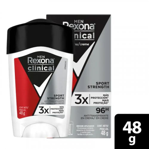 Desodorante Rexona Clinical Soft Men Sport Strength 48g