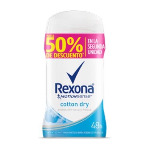 Desodorante Rexona 2X50 g Cotton Barra