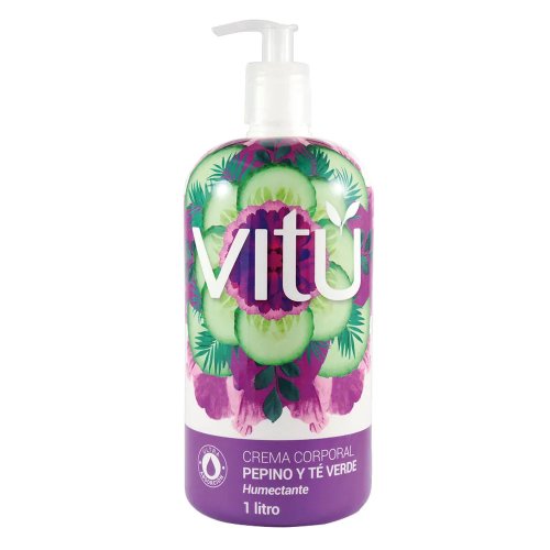 Vitu Crema Corporal x 1000 ml Pepino Te Verde