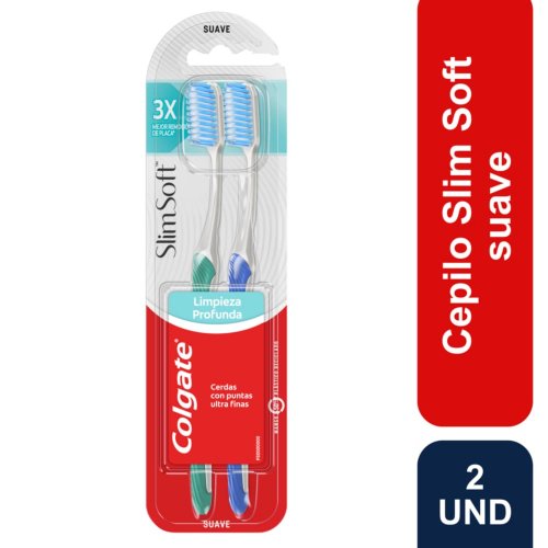 Cepillo Dental Colgate Slim Soft Suave x2und