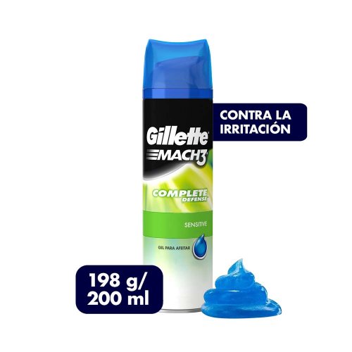 Gel Afeitar Gillette 198 g Mach3 Sensitive