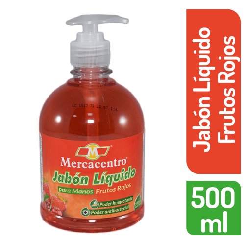 Jabón Líquido Mercacentro Frutos Rojos 500 ml