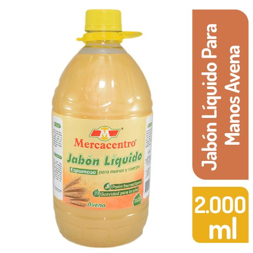 Jabón Líquido Mercacentro Espumoso Avena 2000 ml