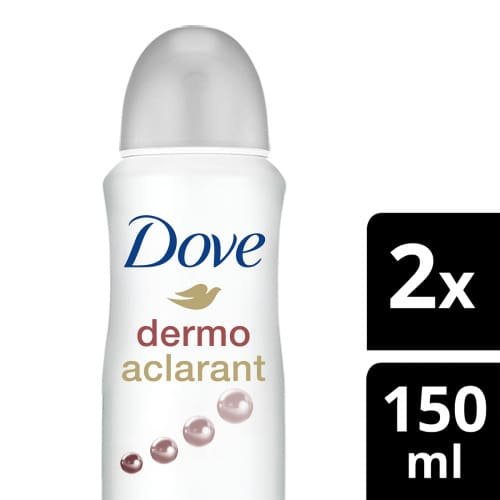 Desodorante Dove Aerosol Dermo Aclarant 2X150 ml
