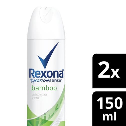 Desodorante Rexona 2X150 ml Bamboo Aerosol Precio Especial