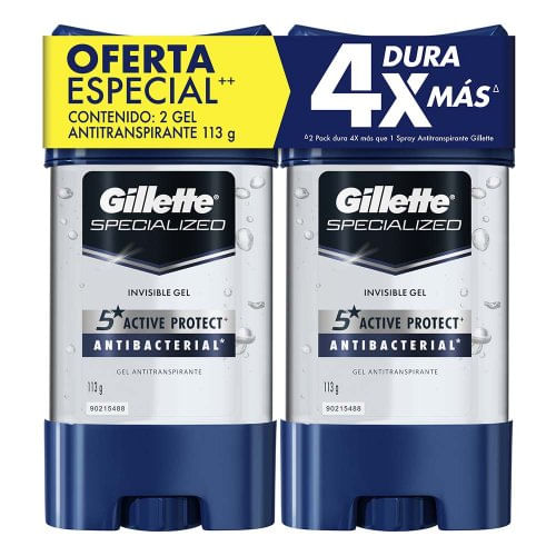 Desodorante Gillette 2X113 g Antibacterial