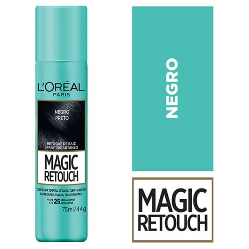 Retoca Raices Loreal Spray 75 ml Negro