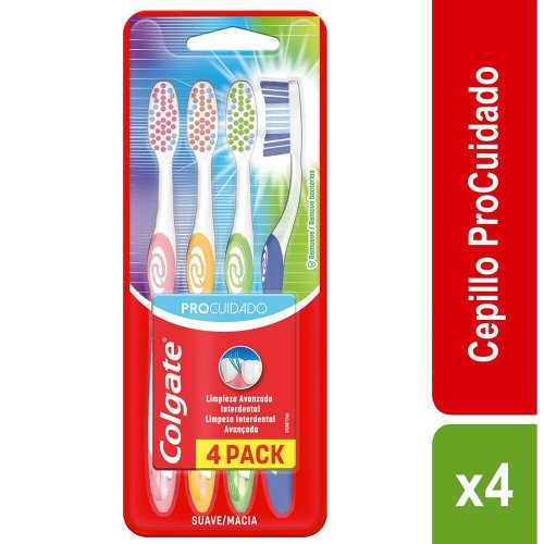 Cepillo Dental Colgate Pro Cuidado Suave x 4und