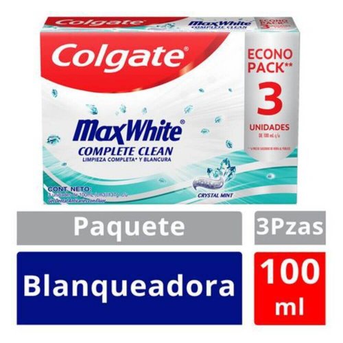 Crema Dental Colgate Max White 100ml x3und