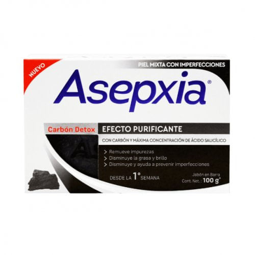 Jabon Asepxia 100 g Carbon