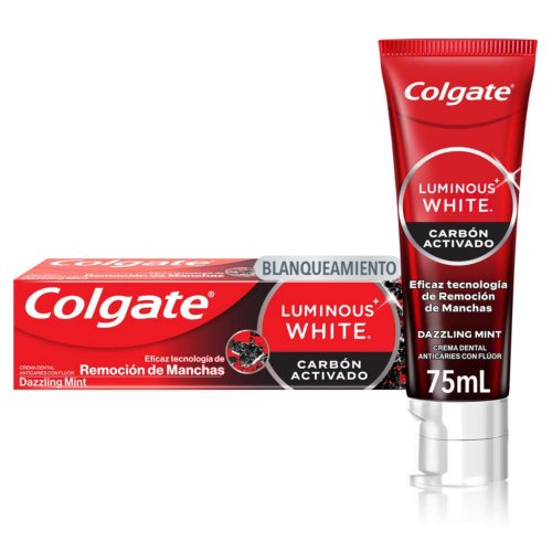 Crema Dental Luminous White Carbon Activado 75ml