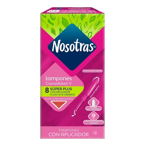Tampón Nosotras Aplicador x 8 und Súper Plus
