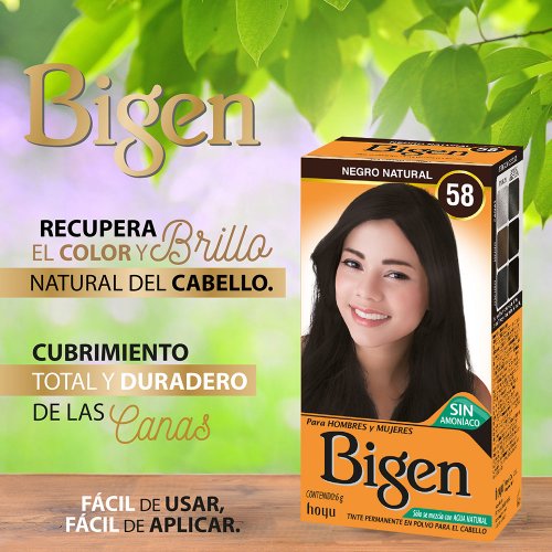Tinte Bigen Negro Natural x 6 g