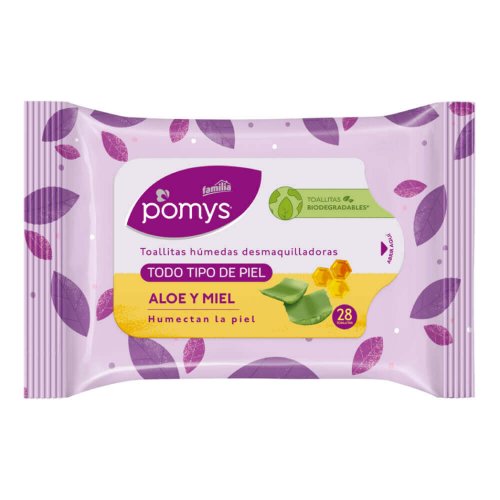 Toallitas Pomy`S Desmaquilladora Aloe Y Miel 28 und