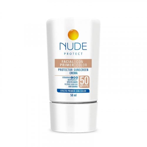 Protector Nude Facial Primer x 50 ml Con Color