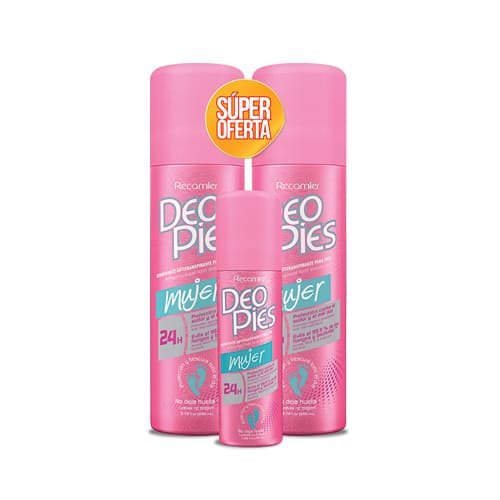 Deo Pies Mujer 2 und x 260 ml c/u Gratis Deo 50  ml