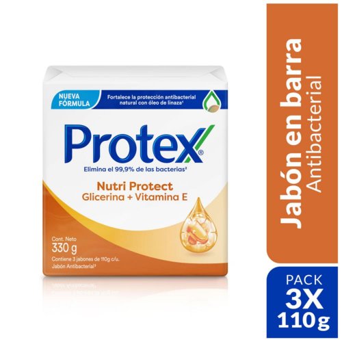 Jabón Protex Vitamina E 110g x 3 und