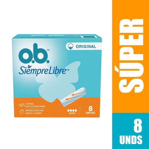 Tampones O.B Original Siempre Libre Super x 8 und